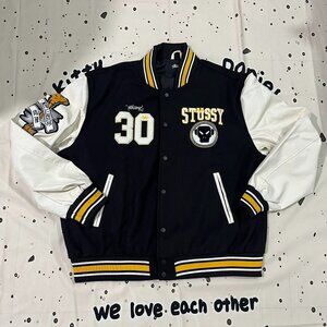 Stussy Varsity Jacket With Number 30